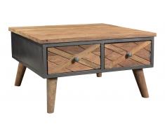 JUSTyou Sorro Couchtisch Teakholz Grau