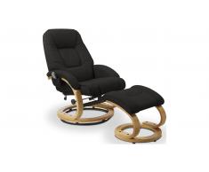 JUSTyou Matador Massagesessel 103x71x76 cm Schwarz