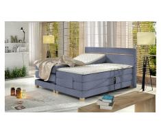 JUSTyou Dione Boxspringbett Dunkellila 180x200