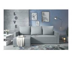 JUSTyou Kaori Ecksofa Grau Links Strukturstoff