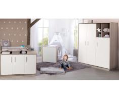 JUSTyou Ralph Kinderzimmer-Set mit Funktionsbett Weiß