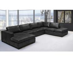 JUSTyou Thunder Wohnlandschaft Kunstleder Grau
