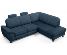 JUSTyou Klarasi Ecksofa Struktur ARTEMIS Blau