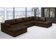 JUSTyou Thunder Wohnlandschaft Kunstleder Braun I