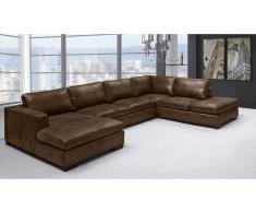 JUSTyou Thunder Wohnlandschaft Kunstleder Braun