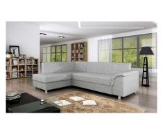 JUSTyou BARDOT Ecksofa 182x255x80 cm Grau