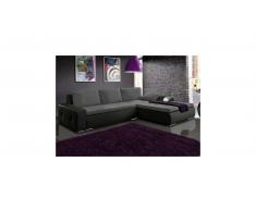 JUSTyou Picanto Mini Ecksofa Schwarz Grau