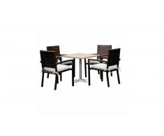 JUSTyou Maribel Essgruppe Dunkelbraun Hellbraun