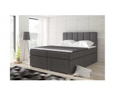 JUSTyou Bolero Boxspringbett 126x180x200 cm Grau
