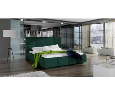 JUSTyou Naimi Polsterbett Dunkelgrün 180x200 ohne LED
