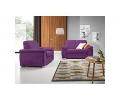 JUSTyou Barello Polstergarnitur Velours Violett