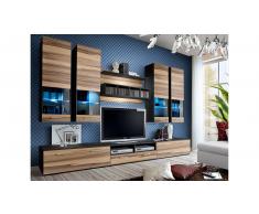 JUSTyou Dorade Wohnwand Wenge | Braun