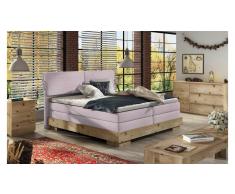 JUSTyou Kalone Boxspringbett Massiv Helllila 140x200
