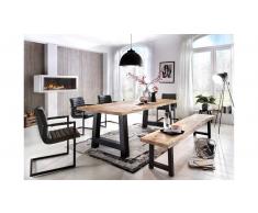 JUSTyou Ritas Essgruppe Eiche Anthrazit Schwarz