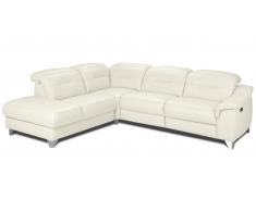 JUSTyou Aurelle Echtleder Ecksofa Creme