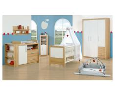 JUSTyou Stellan Kinderzimmer-Set Weiß Eiche
