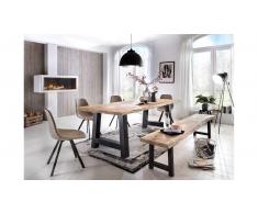 JUSTyou Ritas Essgruppe Eiche Silber Schwarz