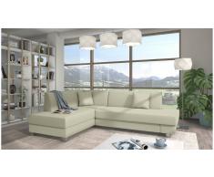 JUSTyou Hekla Ecksofa Links Kunstleder Creme