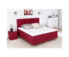 ELESS Amore Boxspringbett Bordeaux 200x200 cm H2-H3
