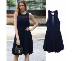 Cocktail-Kleid mit Chiffon-Überwurf