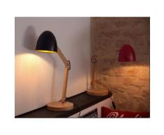 Tischlampe Rot - Tischleuchte - Nachttischlampe - Leselampe - Beleuchtung - ELIAS