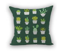 Nunubee Kissenbezug Wohnzimmer deko deko Kissen Shabby chic deko scheibengardine landhausstil Autodekoration Sofa Cover, Blauer Baum der weißen Blume der Rechtschreibung 45x45CM