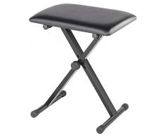 Yaheetech Keyboardbank Faltbare Piano Hocker Klavier Hocker Sitzhöhenverstellbar schwarz