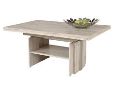 Hela Tische GmbH Couchtisch Wohnzimmertisch Tisch Jerome höhenverstellbar ausziehbar Sandeiche
