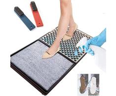 ZSEA Schuhsohlen Desinfizieren Bodenmatten, 32 * 17inch Außen Fußabtreter Automatische Reinigung Haushalts-Fuss-Auflage Türmatten Hotel (Pinsel Gift)