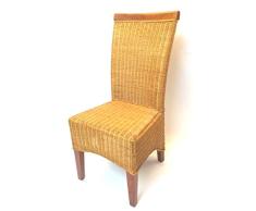 Sessel/Stuhl Rattanstuhl aus Peddigrohr und Holz, Modell Amsterdam