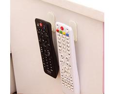 showll 4 Set TV Fernbedienung Halter Haken TV Klimaanlage Fernbedienung Halter Wandhalterung Ablage Sticky Haken Self Adhesive Strong Aufhänger Halter Wand Sensor