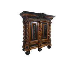 Antike Fundgrube Schrank Kleiderschrank Dielenschrank Barock Neobarock 2 H. 19 Jhdt (8989)