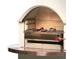 Buschbeck Grill Zubehör, Gas-Grilleinsatz für Gartengrillkamin, edelstahl, 34 x 53 x 10 cm, 90018.000