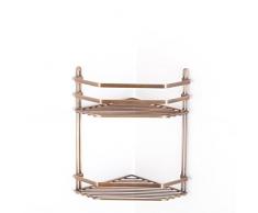 Eckduschkorb Retro Duschablage Duschkörbchen Ecke Duschcaddy Dusch-Caddy Eckduschregal Badregal Aufbewahrungskorb Bad Eckregal Regalsystem für Wandmontage Dusch Korb Regal Ablage Retro Antik