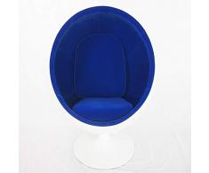 FRP Space Chair Kugelsessel Freizeit Form Kugelsessel Drehbarer Stoff Ei Stuhl Stuhl