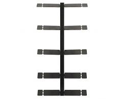 Radius Design - booksbaum Double - Bücherregal - Wand - klein - schwarz - 2tlg. Best.aus: Halterung + Einlegeböden