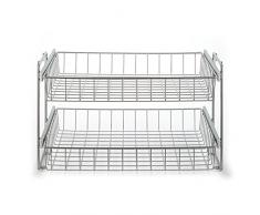 Schrankauszug Korb Kombisystem für 600er Schrank, 2 etagig