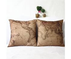 Nunubee Kissenbezug Super weiches Samtmaterial Japanischer Retro-Stil Dekoration deko kissen deko wohnzimmer Autodekoration sofa cover, Stil 1 45x45CM