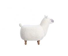 THC Living - Tierhocker - Stoff Holzbeine - Deko Hocker - Kinderhocker - Wilde Tiere Kinder Hocker - Wild Animals (Alpaka)