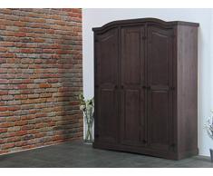 dynamic24 3trg Kiefer Kleiderschrank New Mexiko Mexico Schlafzimmer-Schrank kolonial