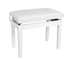 VGEBY1 Klavier Hocker, Massivholz Füße Heavy Duty Leder Keyboard Hocker Klavier Zubehör