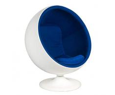 SMGXQ Ballchair, Space Ball Chair, kreative Glas Stahl rotierenden kugelsessel, Bubble Chair, Egg Chair, Single Sofa