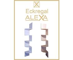 Eckregal Alexa - Eck-&Wandregal/Aufbewahrung/5 Ablagenfächer (Buche- Hell)