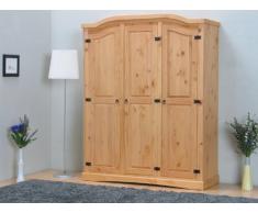 dynamic24 3trg massiv Kiefer Mexico Kleiderschrank New Mexiko Schlafzimmer-Schrank