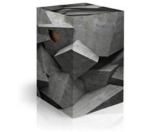 murando Papphocker Motiv Steine 45x30x30 cm faltbar Papier Hocker ergonomischer Karton Photohocker Falthocker f-B-0246-ap-a