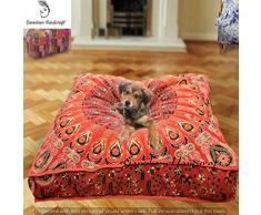 Indische Mandala Gobelin Hundebett, Mandala Kissenbezug, Boho Bodenkissen, böhmischen Bodenkissen, Boho Sitzmöbel, Boho Dekor, Hippie Kissenbezug, Boho Kissen werfen Boho, Katze oder Kinderbett