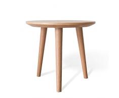 Jcnfa-Tische Beistelltisch/Sofa-Beistelltische, Kleine runde Beistelltisch, for Haus und Büro, Durchmesser 21,65 Zoll (Color : Wood, Size : 21.65 * 21.65 * 19.68in)