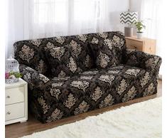 Elastisch Sofa Überwürfe Sofabezug, Morbuy Retro Drucken Ecksofa L Form Stretch Antirutsch Sofa Abdeckung Couchbezug Sesselbezug für Armlehnen Sofa (4 Sitzer,Barock)