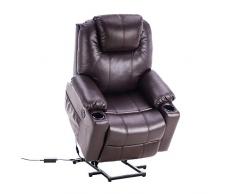 MCombo Elektrisch Aufstehhilfe Fernsehsessel Relaxsessel Massage Heizung USB 7040DB