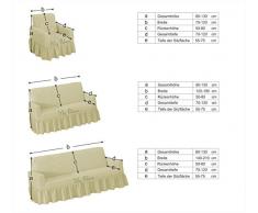 Sofaueberwurf elastisch / 3 Sitzer bezug / aus Baumwolle & Polyester in anthrazit / dunkelgrau / dunkelblau. Sofabezug / Stretch Husse / Sofa Bezug / Sofabezuege / Sofa Husse / Husse / Hussen